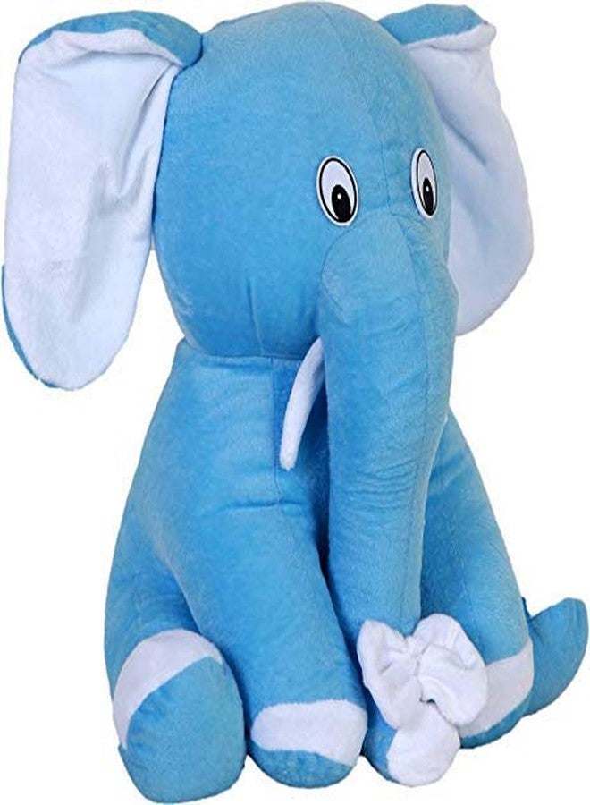 RVA Sitting Elephant Soft Toys for Girl and Boys Kids Animal Stuffed Plush Toy Figure Jungle Cartoon Character Wild Playing Set Cute Toys Birthday Return Gift (42 cm Blue) - Image 2